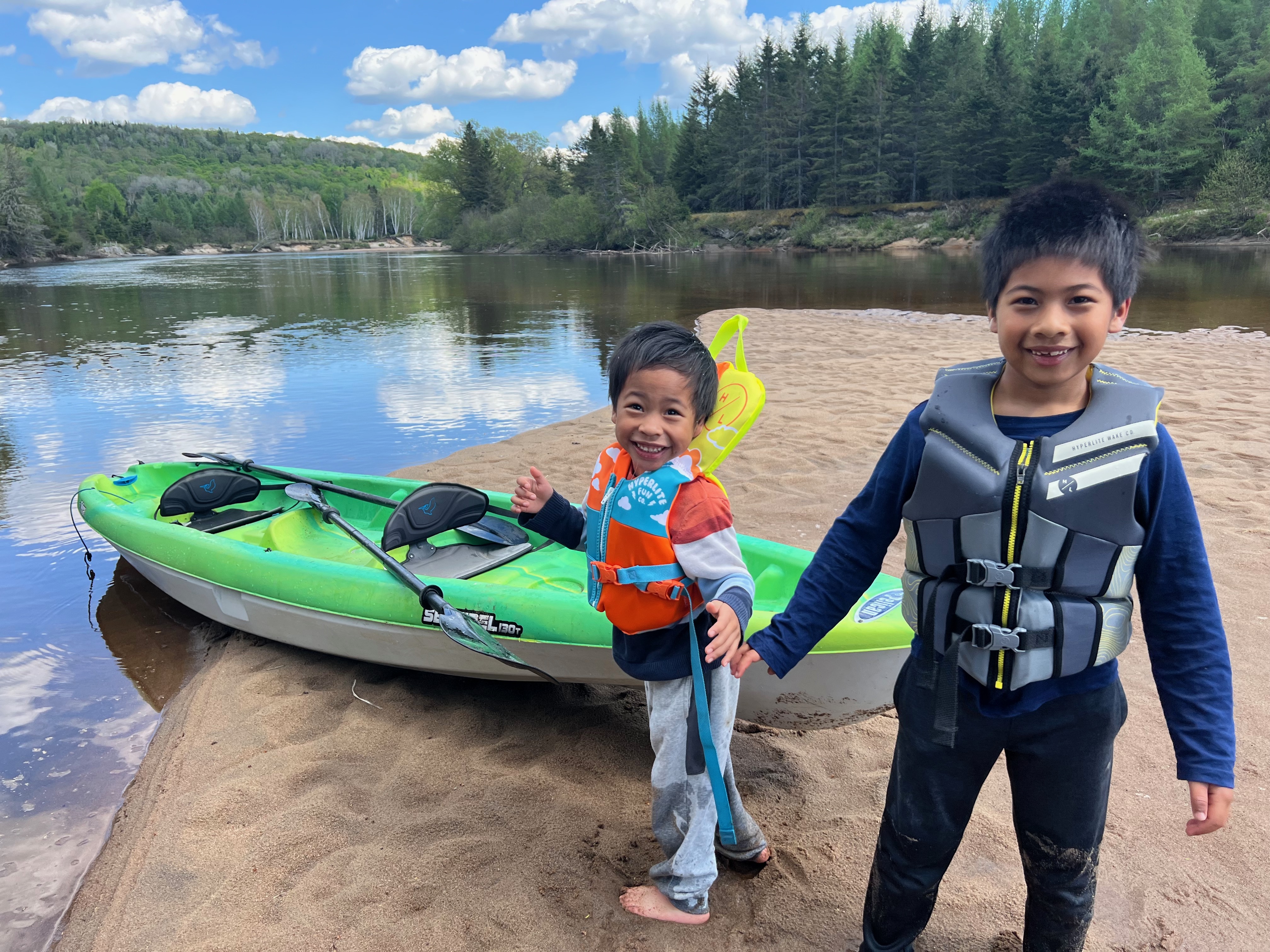 Paddling, swimming, and beach time