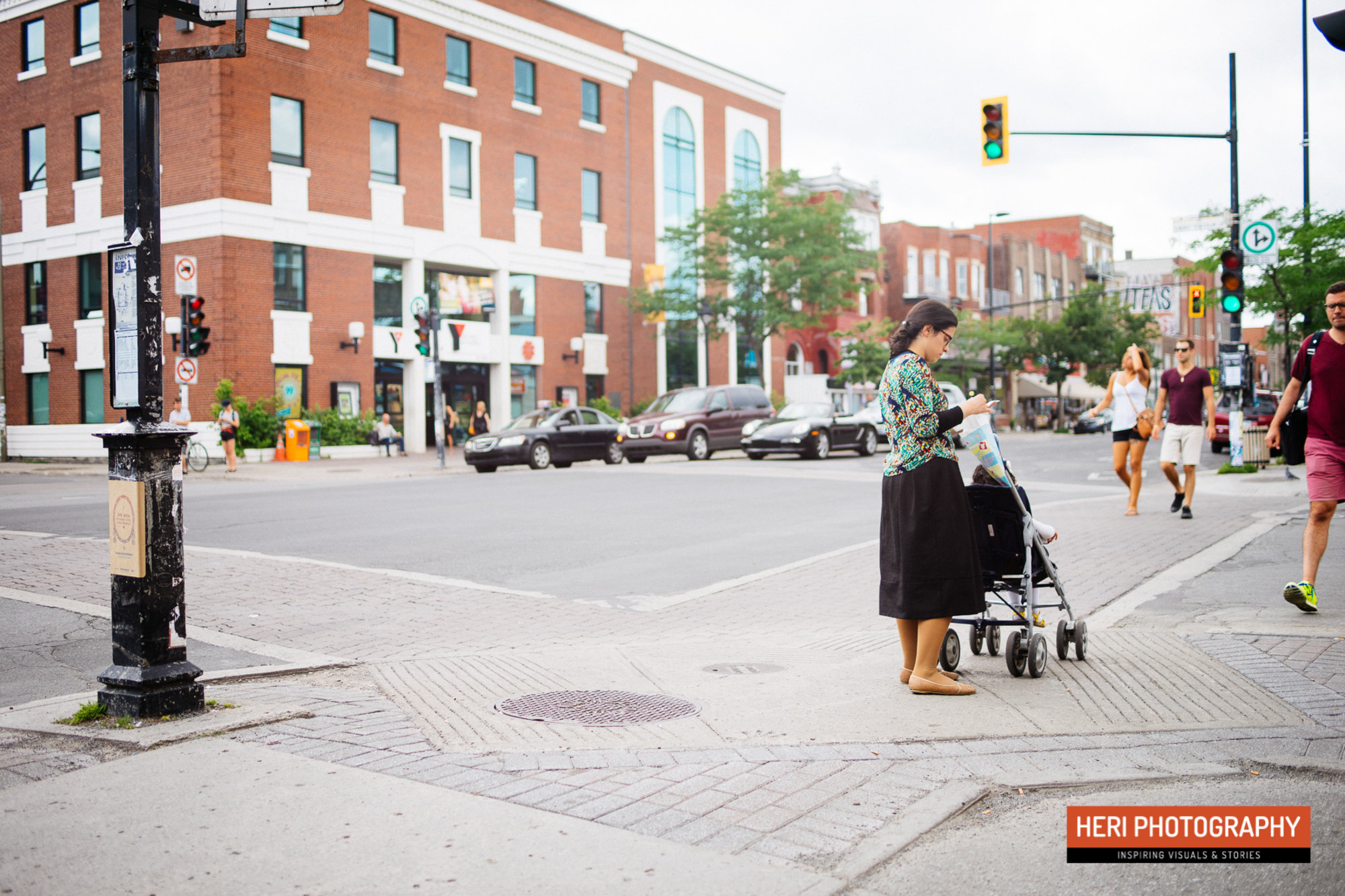 Crossing St-Viateur Street